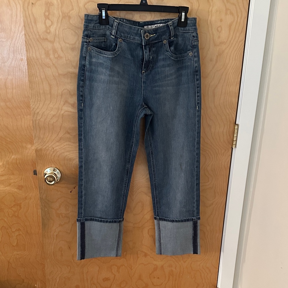 DKNY Women's Cropped Blue Jeans